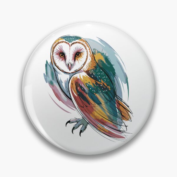 Item preview, Barn Owl Abstract designed and sold by Angry Swan Designs.