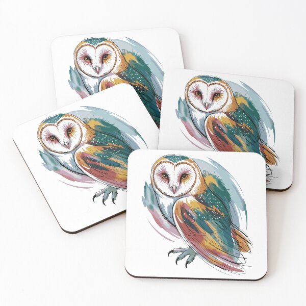 Item preview, Barn Owl Abstract designed and sold by Angry Swan Designs.