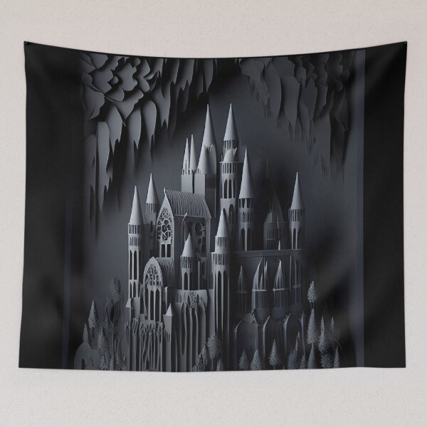 Item preview, Enchanted Fortress: Abstract Castle Art designed and sold by ShadowAndSlate.