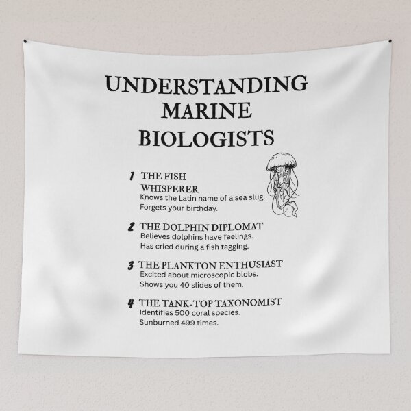 Item preview, Understanding Marine Biologists – Funny Ocean Life Definitions designed and sold by PsyFlow35.
