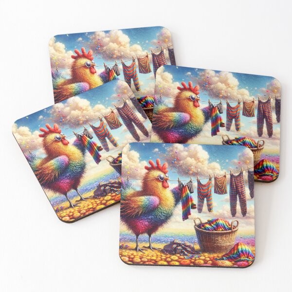 Item preview, Hen Doing the Washing designed and sold by M-Y-A-R-T-.