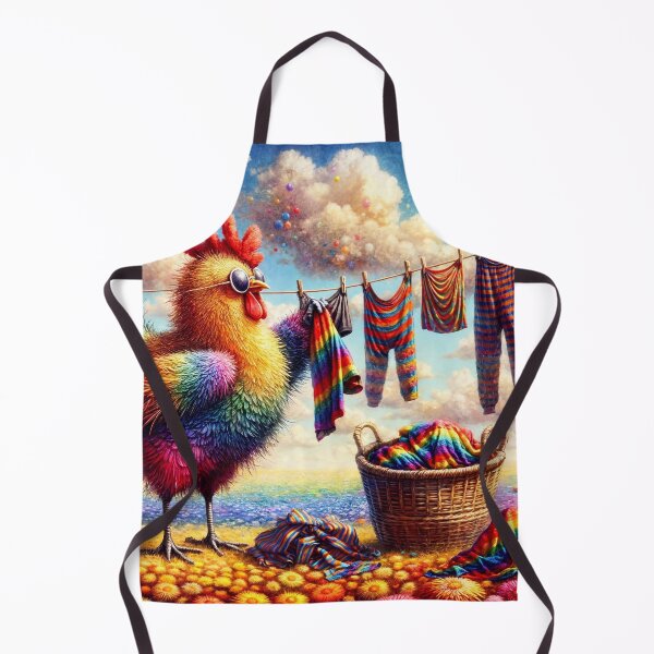 Item preview, Hen Doing the Washing designed and sold by M-Y-A-R-T-.
