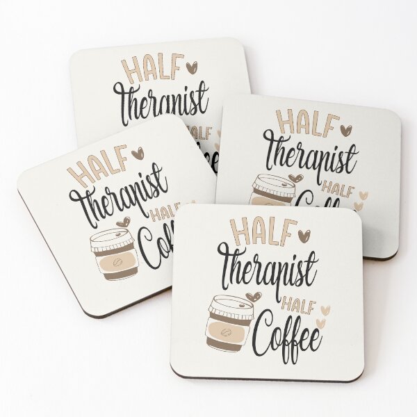 Item preview, Half Therapist Half Coffee Cute  designed and sold by LifeGoods103.