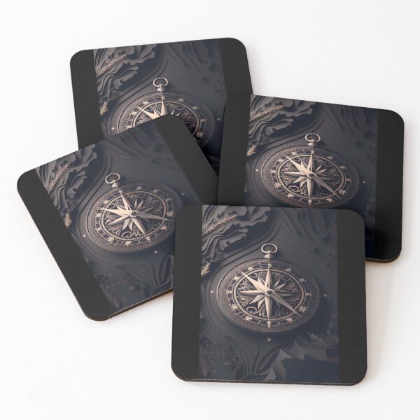 Item preview, Guiding Star: Abstract Compass Art designed and sold by ShadowAndSlate.