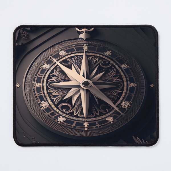 Item preview, Guiding Star: Abstract Compass Art designed and sold by ShadowAndSlate.