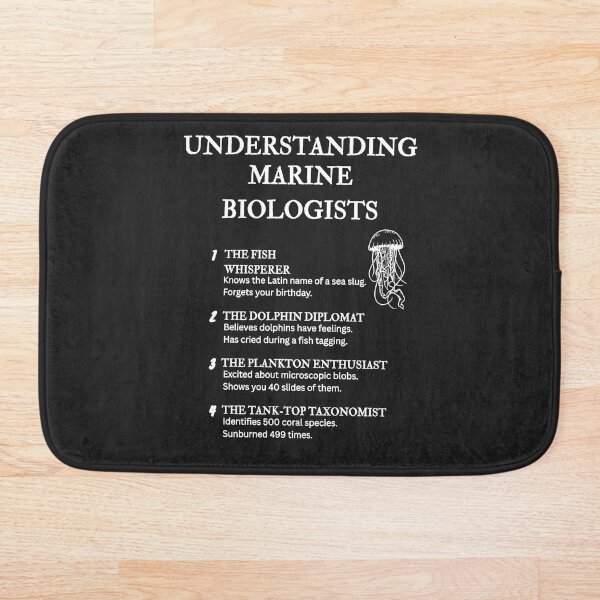 Item preview, Understanding Marine Biologists – Funny Ocean Life Definitions – Black designed and sold by PsyFlow35.