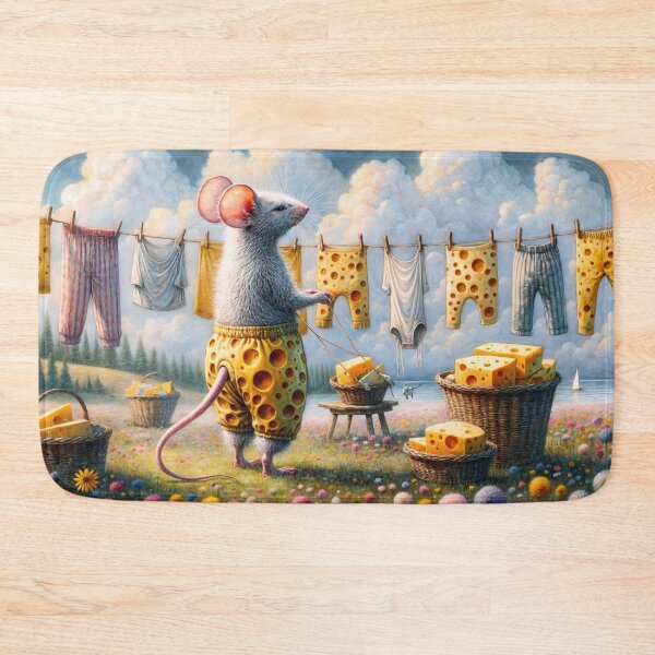 Item preview, Rat Doing the Washing designed and sold by M-Y-A-R-T-.