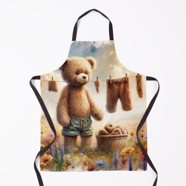 Item preview, Teddy Doing the Washing designed and sold by M-Y-A-R-T-.