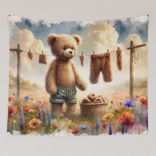 Item preview, Teddy Doing the Washing designed and sold by M-Y-A-R-T-.