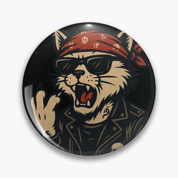 Item preview, Catastrophe – Rebel Biker Cat designed and sold by pecussoul.