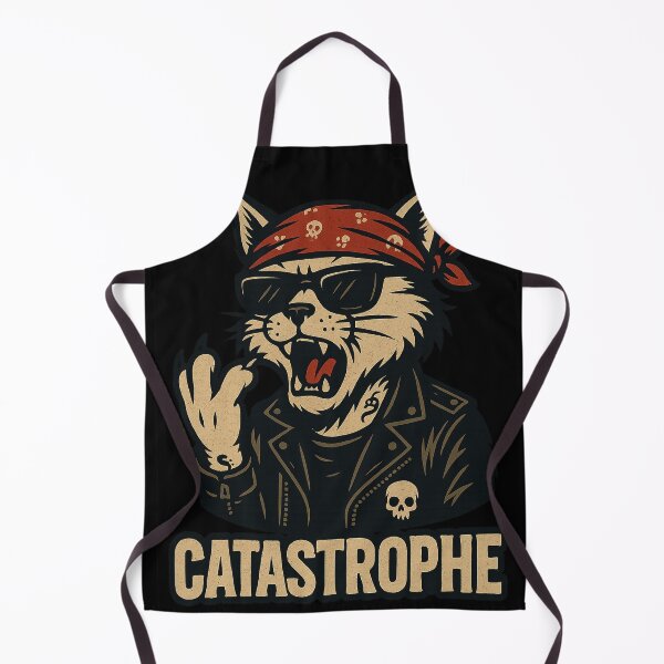 Item preview, Catastrophe – Rebel Biker Cat designed and sold by pecussoul.