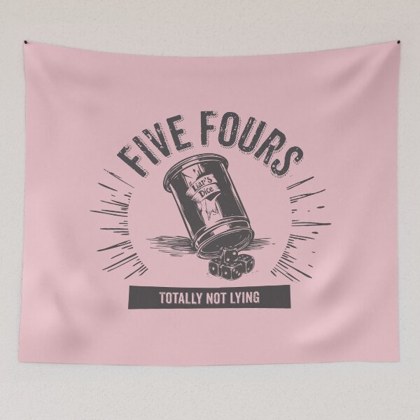 Item preview, Five Fours (Totally not lying) designed and sold by EdvvinStudios.
