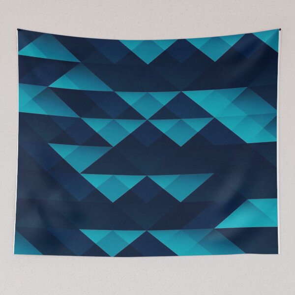 Item preview, Blue Triangle Pattern designed and sold by leen12 Art Designs Prints.