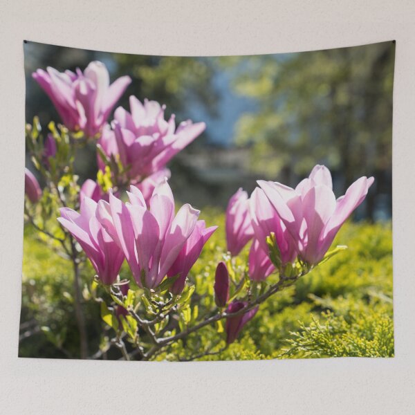 Item preview, Happy Pink Magnolia Blossoms Celebrating Spring designed and sold by Georgia Mizuleva.