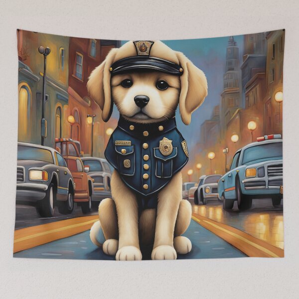 Item preview, Puppy as a policeman designed and sold by Colin Bentham.