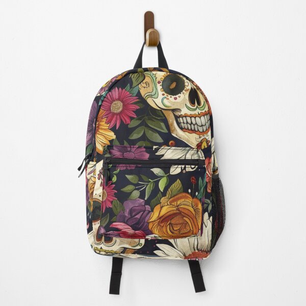 Item preview, Dark cottagecore skull floral pattern- cute spooky pattern designed and sold by cocomelon168.