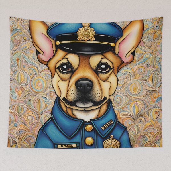 Item preview, Puppy as a policeman designed and sold by Colin Bentham.