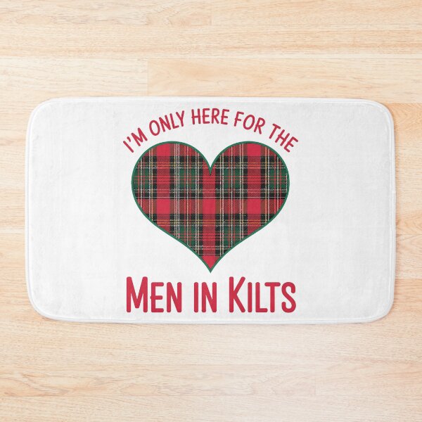 Aperçu de l'œuvre Je suis seulement là pour les hommes en kilt créée et vendue par Angry Swan Designs.