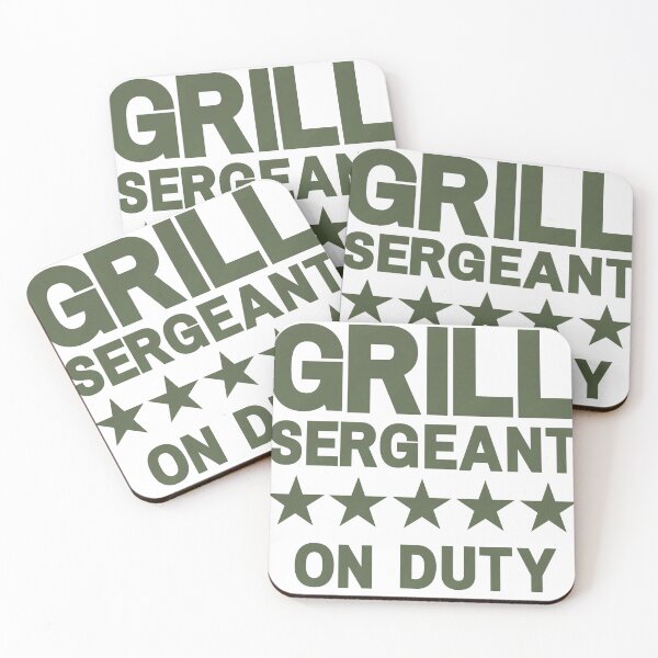 Item preview, Grill sergeant on duty  designed and sold by FulcrumShop.