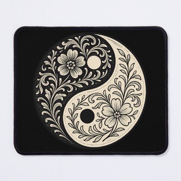 Item preview, Yin Yang Blooming Flowers | Obsidian designed and sold by Daniel Watts.