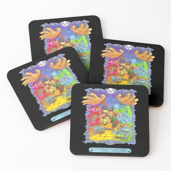Artikelvorschau, Benefactor Retro-Spiel Cover Art Amiga entworfen und verkauft von Retr0Tshirts.