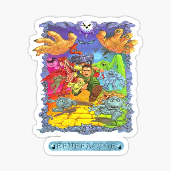 Item preview, Benefactor Retro Game Cover Art Amiga designed and sold by Retr0Tshirts.
