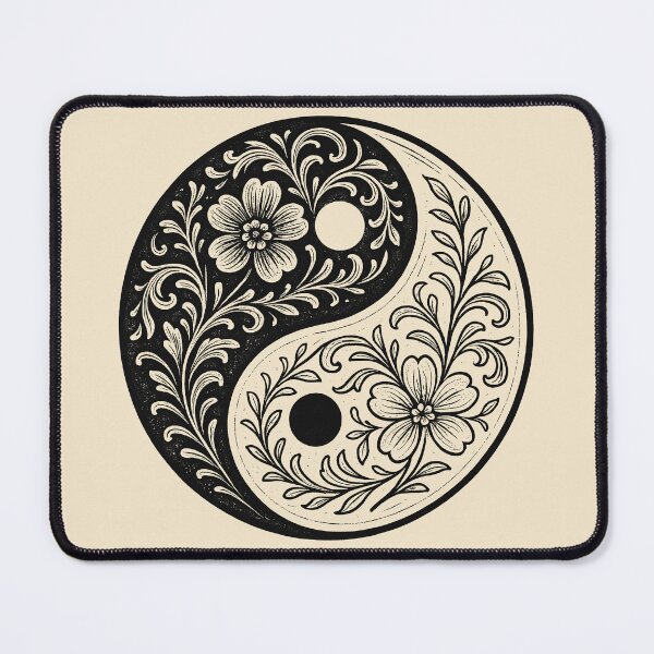Item preview, Yin Yang Blooming Flowers designed and sold by Daniel Watts.