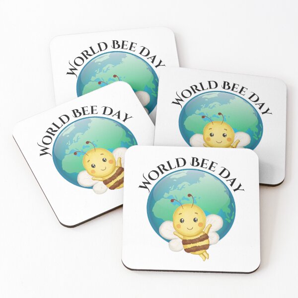 Item preview, World Bee Day (black text) designed and sold by ClickATee Store .