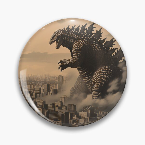 Item preview, Godzilla in city attack designed and sold by Hiro-print.