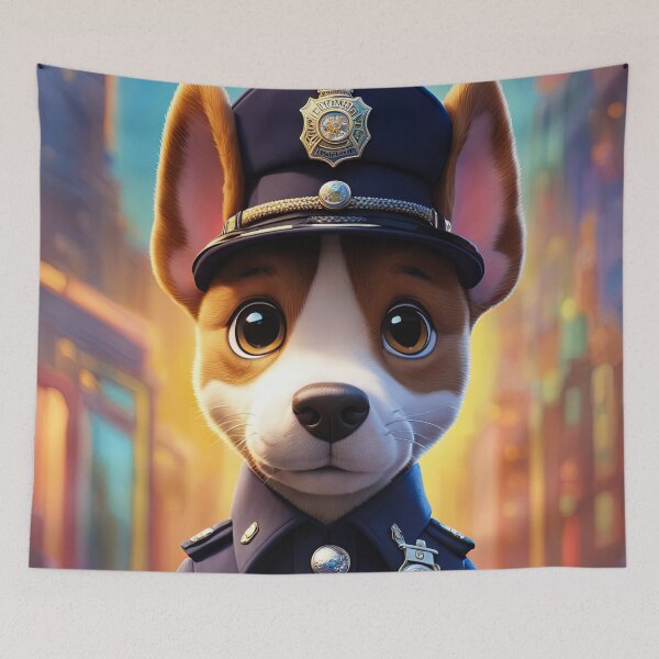 Item preview, Puppy as a policeman designed and sold by Colin Bentham.