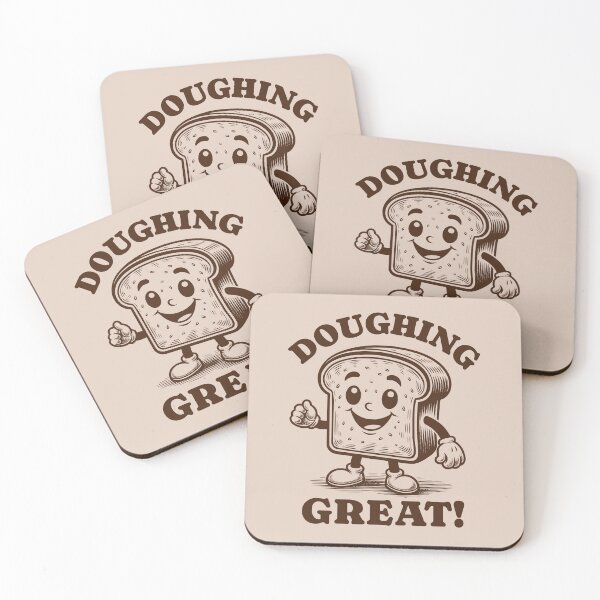 Item preview, Doughing Great! Funny Playful Bread Character Baking Lover designed and sold by KLArtzStore.