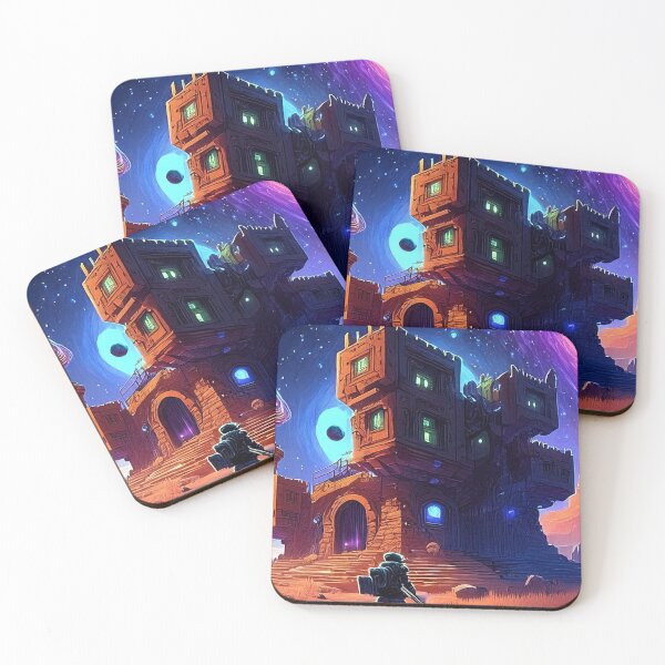 Item preview, Alien Fortress | Cosmic Galaxy Base Art designed and sold by SpxrkyDesigns.