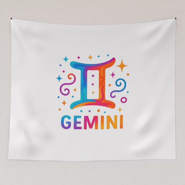 Item preview, Gemini Zodiac Sign – Colorful & Expressive Star Sign Art 2 designed and sold by sifo2024.