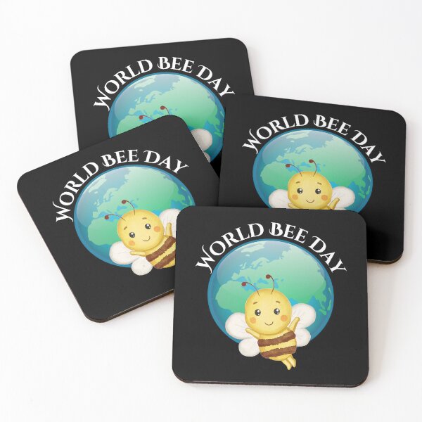 Item preview, Copy of World Bee Day (white text) designed and sold by ClickATee Store .