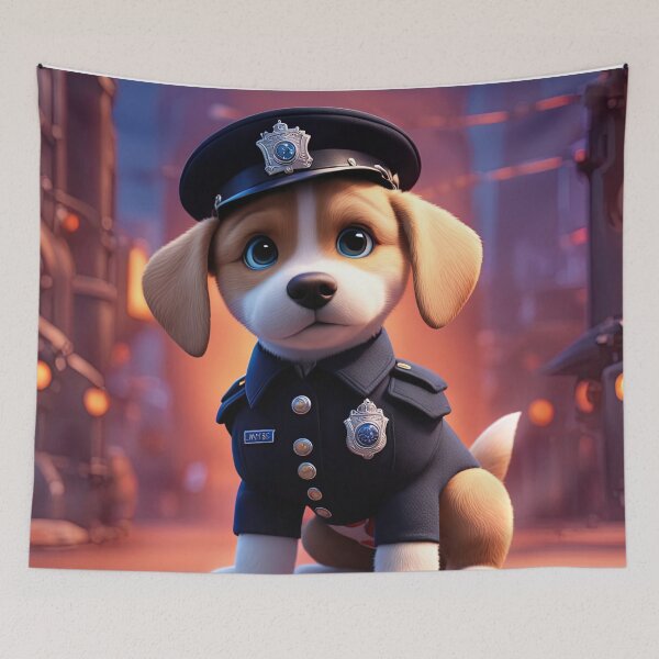 Item preview, Puppy as a policeman designed and sold by Colin Bentham.