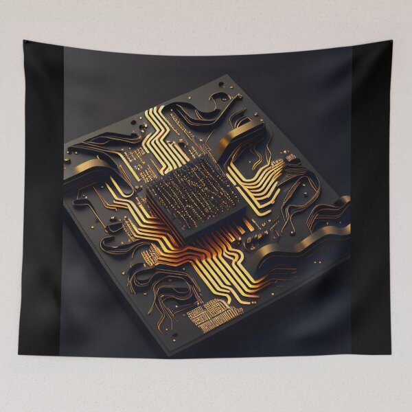 Item preview, Circuitry Core Abstract designed and sold by ShadowAndSlate.
