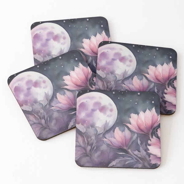 Item preview, Pink Moon Flowers designed and sold by CalmnessbyChoice.