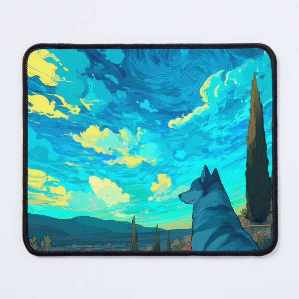 Item preview, Pomsky Starry Sky Painterly Art designed and sold by Torii Studio.