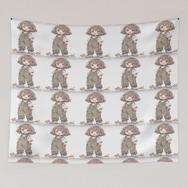Item preview, cute little girl drawing designed and sold by NivyasArtistry.
