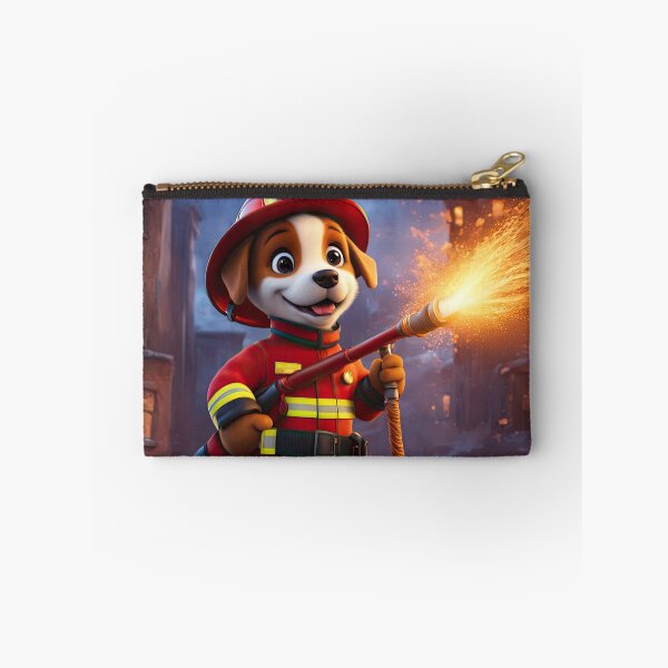 Item preview, Puppy as a fireman holding a hosepipe directing water to a fire designed and sold by Colin Bentham.
