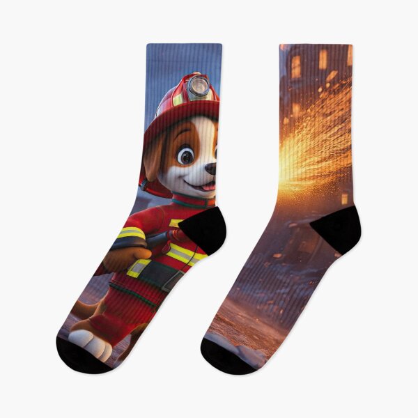 Item preview, Puppy as a fireman holding a hosepipe directing water to a fire designed and sold by Colin Bentham.
