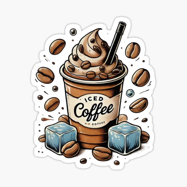 Item preview, Iced coffee Beans  designed and sold by Origami-BA.
