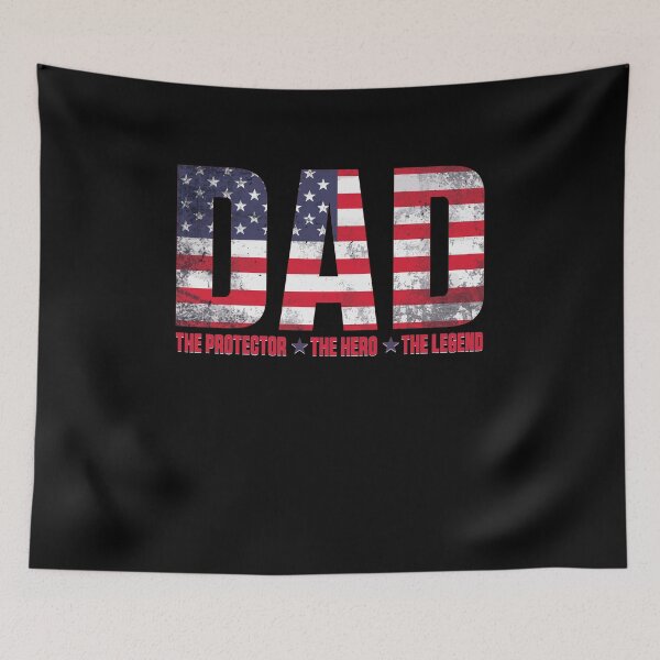 Item preview, Funny Dad The Protector Hero Legend American Flag Dad Father's Day designed and sold by 07Art.