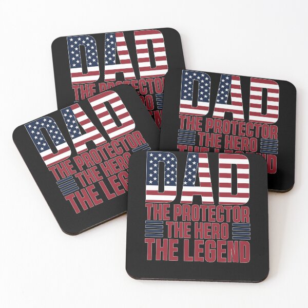 Item preview, Funny Dad The Protector Hero Legend American Flag Dad Father's Day designed and sold by 07Art.