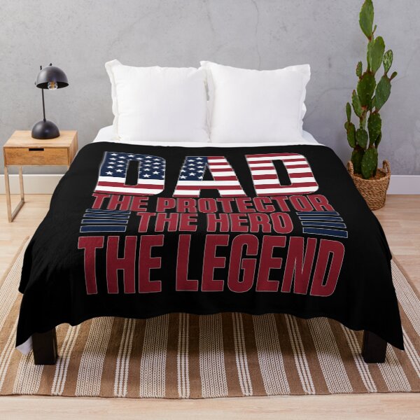 Item preview, Funny Dad The Protector Hero Legend American Flag Dad Father's Day designed and sold by 07Art.