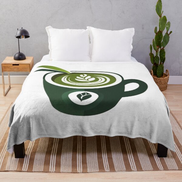 Item preview, minimalist matcha with latte art designed and sold by HonneUmi.