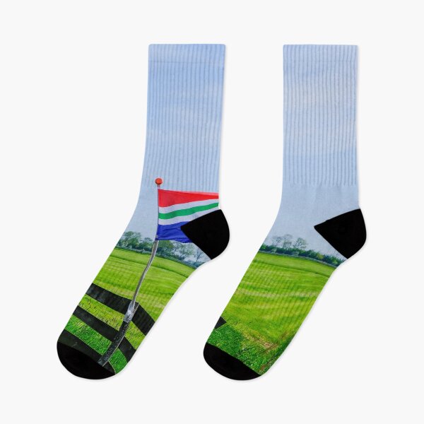 Item preview, Flag Groningen flying in rural landscape designed and sold by Photopat.