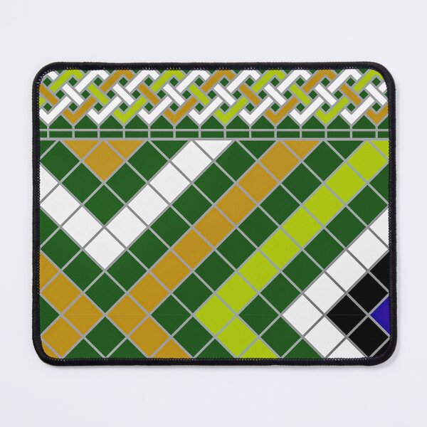 Item preview, Green & Orange Amazigh Ethnic Pattern designed and sold by Tarjiart.