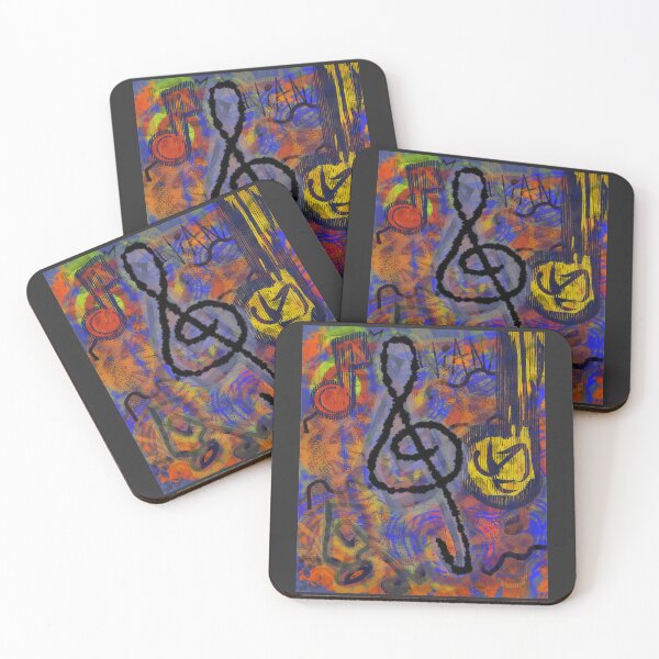 Item preview, Electric Symphony Graffiti – Vibrant Treble Clef Abstract Music Art designed and sold by JW3164..