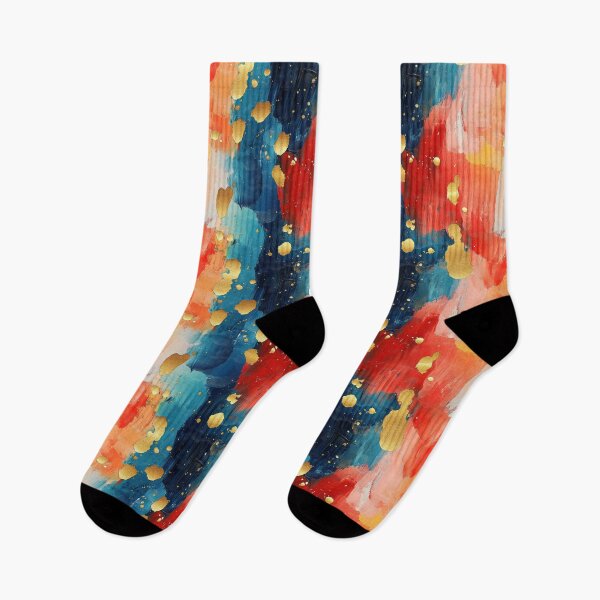 Item preview, Abstract Brushstrokes with Gold – Modern Painterly Pattern designed and sold by SylvieVibes.